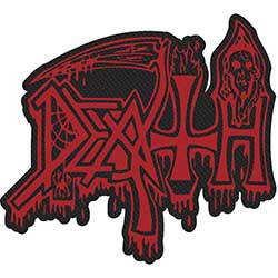 Death Standard Woven Patch: Logo Cut Out
