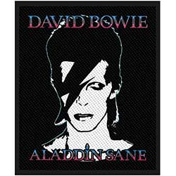 David Bowie Standard Woven Patch: Aladdin Sane