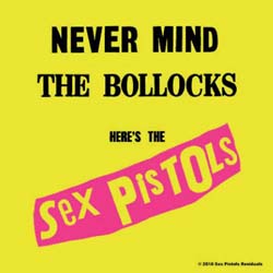 The Sex Pistols Single Cork Coaster: Never mind the Bollocks