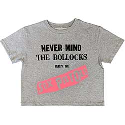 The Sex Pistols Ladies Crop Top: Never Mind The Bollocks Original Album