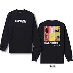 The Spice Girls Unisex Long Sleeved T-Shirt: Spice Ring (Back Print)
