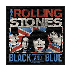 The Rolling Stones Standard Woven Patch: Black & Blue (Retail Pack)