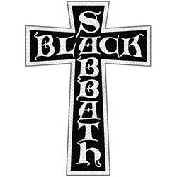 Black Sabbath Standard Woven Patch: Cross Logo Cut Out (Retail Pack)
