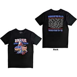 Bruce Springsteen Unisex T-Shirt: Born In The USA '85 (Back Print)