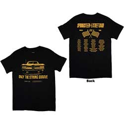 Bruce Springsteen Unisex T-Shirt: Tour '23 Only The Strong (Back Print & Ex-Tour) (Small)