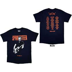 Bruce Springsteen Unisex T-Shirt: Tour '23 Guitar (Back Print & Ex-Tour)