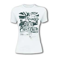The Sex Pistols Ladies T-Shirt: Flag Tour