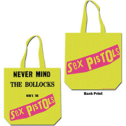 The Sex Pistols Cotton Tote Bag: Never Mind the Bollocks (Back Print)