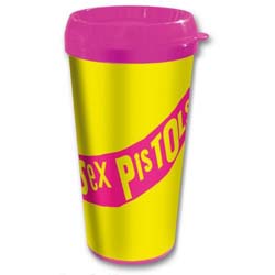 The Sex Pistols Travel Mug: Classic Logo (Plastic Body)