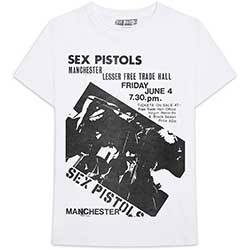 The Sex Pistols Unisex T-Shirt: Manchester Flyer