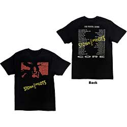 Stone Temple Pilots Unisex T-Shirt: Core US Tour '92 (Back Print)