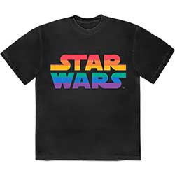 Star Wars Unisex T-Shirt: Rainbow Logo