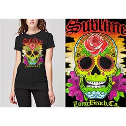 Sublime Ladies T-Shirt: Colour Skull