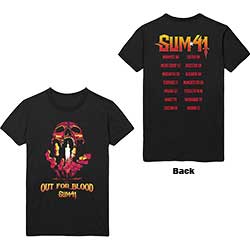 Sum 41 Unisex T-Shirt: Out For Blood (Back Print)