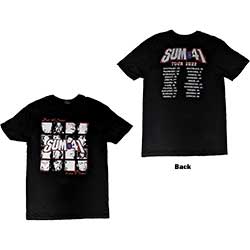 Sum 41 Unisex T-Shirt: All Killer No Filler European Tour 2022 (Back Print) (Ex-Tour)