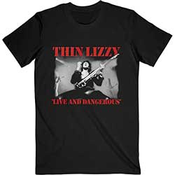 Thin Lizzy Unisex T-Shirt: Live & Dangerous