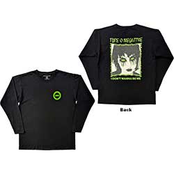 Type O Negative Unisex Long Sleeve T-Shirt: I Don't Wanna Be Me (Back Print) 