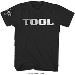Tool Unisex T-Shirt: Metallic Silver Logo (Sleeve Print)
