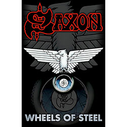 Saxon Textile Poster: Wheels Of Steel