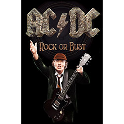 AC/DC Textile Poster: Rock Or Bust / Angus