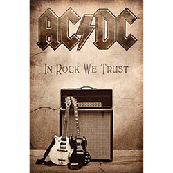 AC/DC Textile Poster: In Rock We Trust
