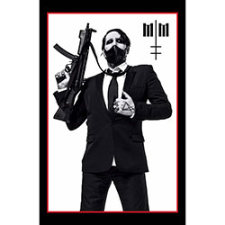 Marilyn Manson Textile Poster: Machine Gun