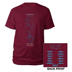 U2 Unisex T-Shirt: I+E London Event 2018 (Back Print) (Ex-Tour)