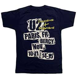 U2 Unisex T-Shirt: I+E Paris Event 2018