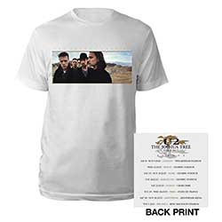U2 Unisex T-Shirt: Joshua Tree Photo (Back Print) (Ex-Tour)