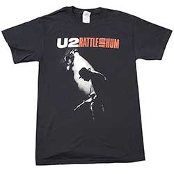 U2 Unisex T-Shirt: Rattle & Hum Spotlight Photo (Small)