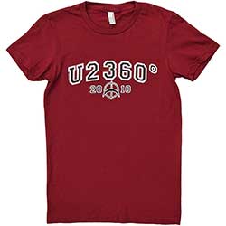 U2 Ladies T-Shirt: 360 Degree Tour 2010 Logo (Ex-Tour) (Medium)
