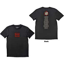 U2 Unisex T-Shirt: 360 Degree Tour 2010 Equals (Back Print & Ex-Tour) (Medium)