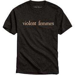 Violent Femmes Unisex T-Shirt: Salmon Pink Vintage Logo