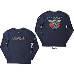 Van Halen Unisex Long Sleeve T-Shirt: 84 Tour (Back & Sleeve Print)