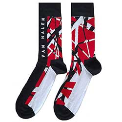 Van Halen Unisex Ankle Socks: Eddie's Guitar Pattern (UK Size 7 - 11)