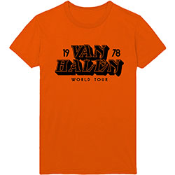 Van Halen Unisex T-Shirt: World Tour '78