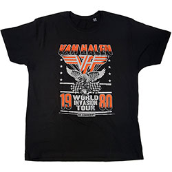 Van Halen Unisex T-Shirt: Invasion Tour '80