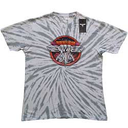 Van Halen Unisex T-Shirt: Chrome Logo (Dip-Dye) 