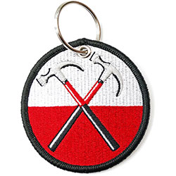Pink Floyd Keychain: The Wall Hammers Circle (Double Sided Patch)