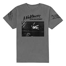 Warner Bros Unisex T-Shirt: Nightmare on Elm Street Sleeve Scratch