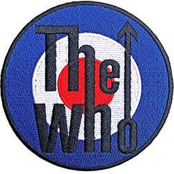 The Who Standard Woven Patch: Target Logo Bordered