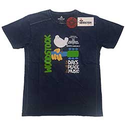 Woodstock Unisex T-Shirt: Poster (Snow Wash)