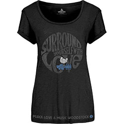 Woodstock Ladies T-Shirt: Surround Yourself (Small)