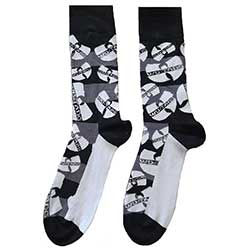 Wu-Tang Clan Unisex Ankle Socks: Logos Monochrome (UK Size 7 - 11)