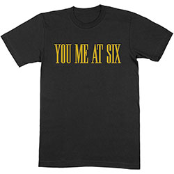You Me At Six Unisex T-Shirt: Yellow Text
