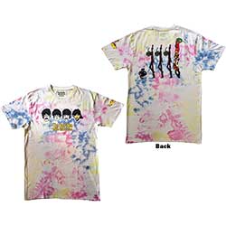 The Beatles Unisex T-Shirt: Yellow Submarine Heads & Apple Bonkers (Back Print & Wash Collection)
