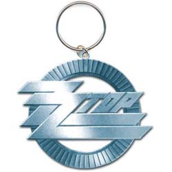 ZZ Top Keychain: Circle Logo (Die-cast Relief)