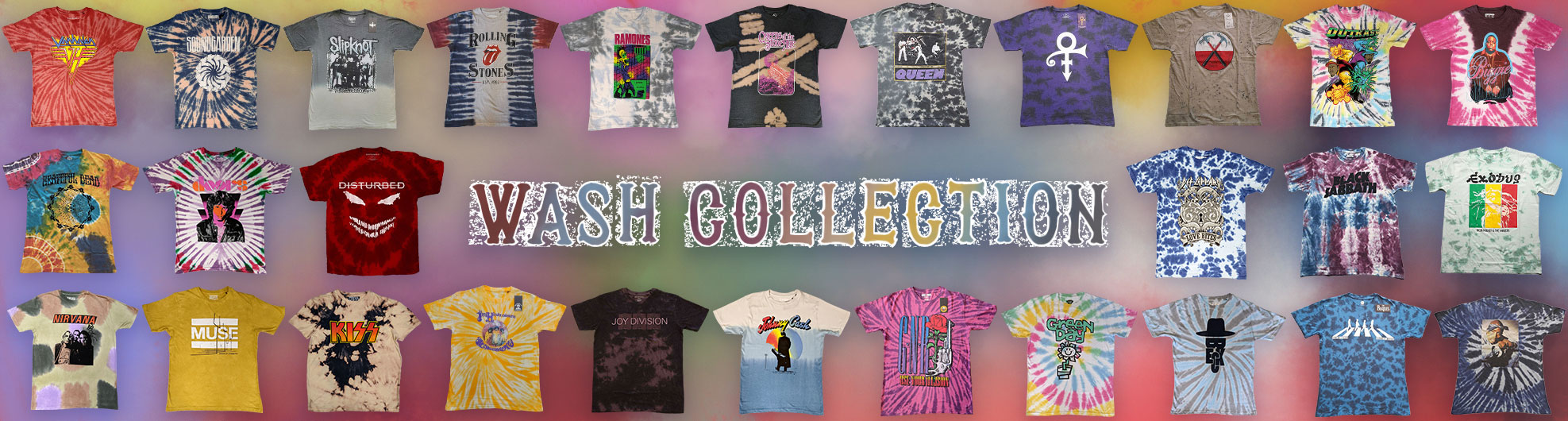 Wash Collection licensed tees.