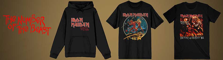 Iron Maiden The Number of the Beast Official Licensed Merch